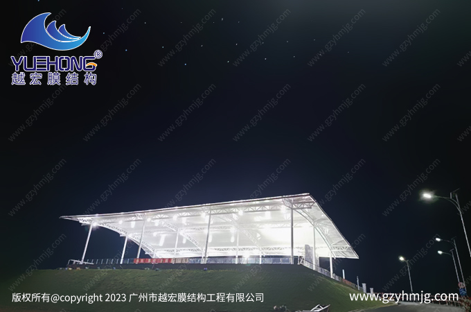 廣東湛江核電站膜結(jié)構(gòu)頂棚案例